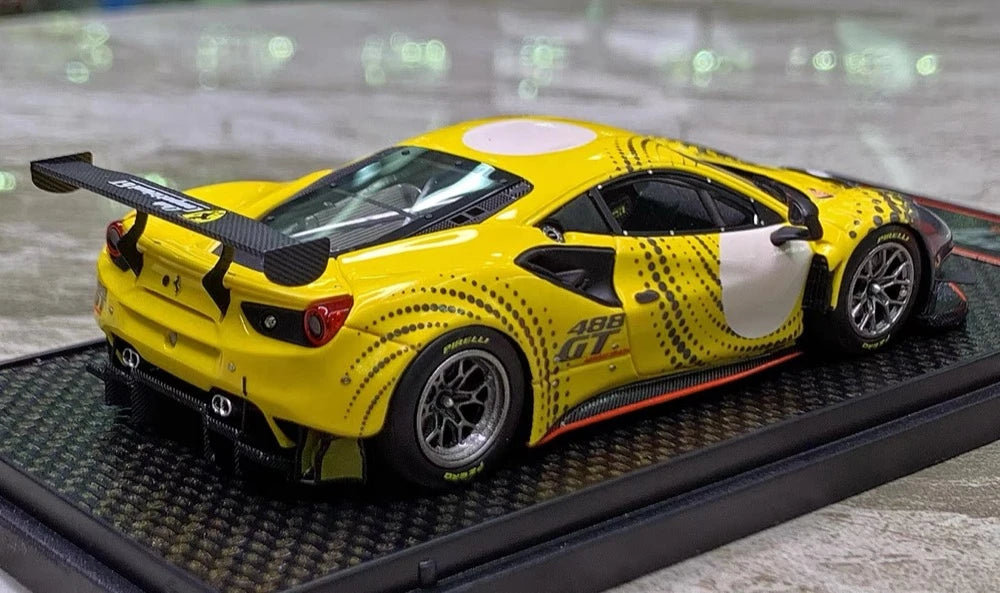 [BBR] 1:43 Ferrari 2020 488 GT Modificata giallo modellino di auto resina