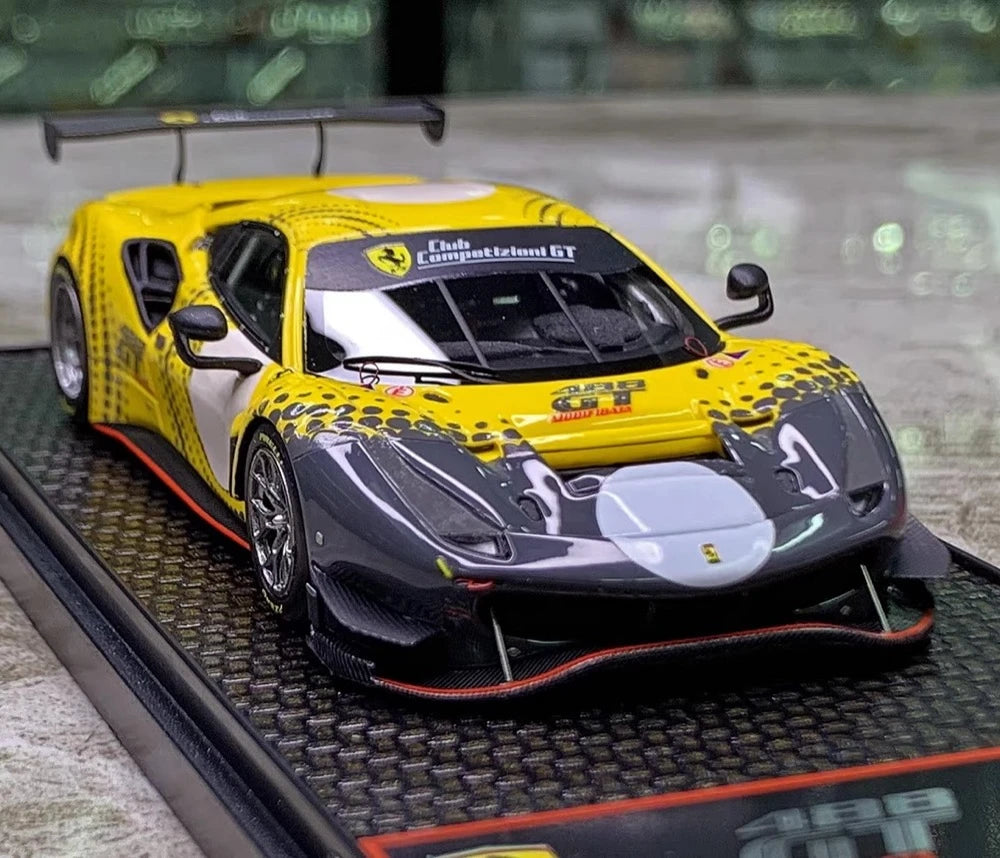 [BBR] 1:43 Ferrari 2020 488 GT Modificata Yellow pienoismalli Hartsi