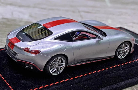 [BBR] 1:43 Ferrari 2020 Roma argento modellino di auto resina