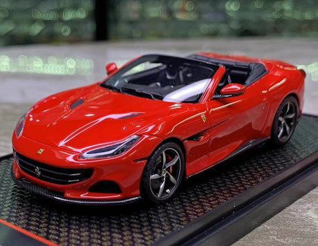 [BBR] 1:43 Ferrari 2021 Portofino M Spider rosso modellino di auto resina