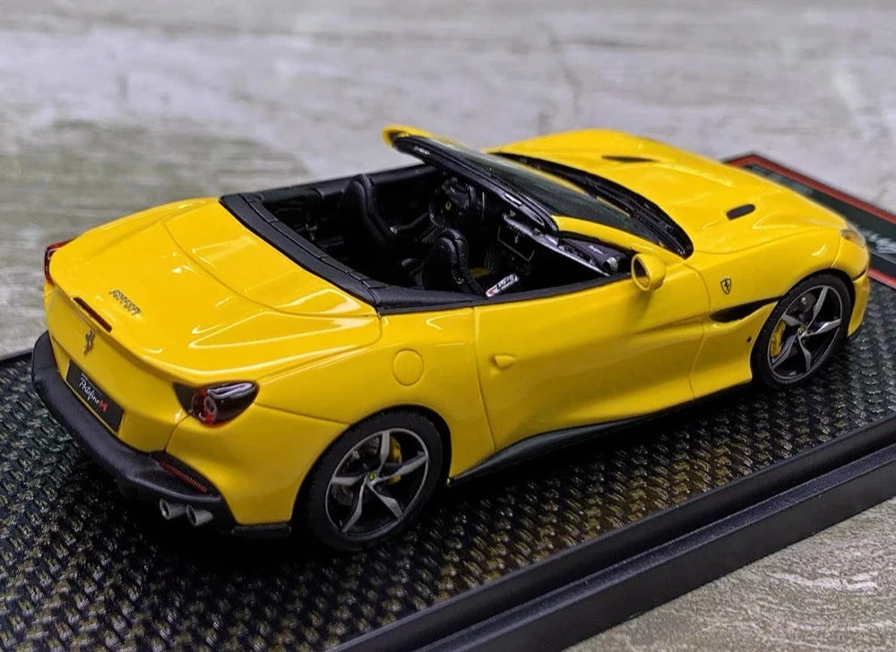 [BBR] 1:43 Ferrari 2021 Portofino M Spider Yellow Model Car Resin