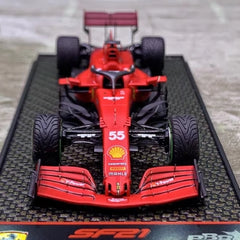 [BBR] 1:43 Ferrari 2021 SF21 Emilia Romagna GP #55 Sainz Model Car Die-Cast
