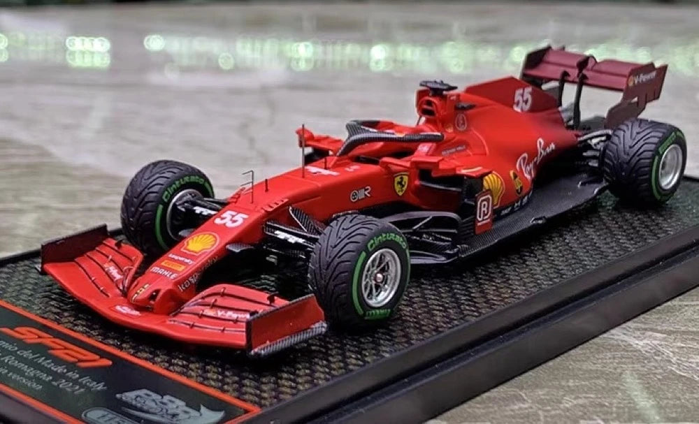 [BBR] 1:43 Ferrari 2021 SF21 Emilia Romagna GP #55 Sainz Model Car Die-Cast