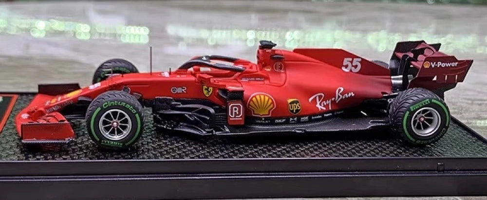 [BBR] 1:43 Ferrari 2021 SF21 Emilia Romagna GP #55 Sainz Model Car Die-Cast