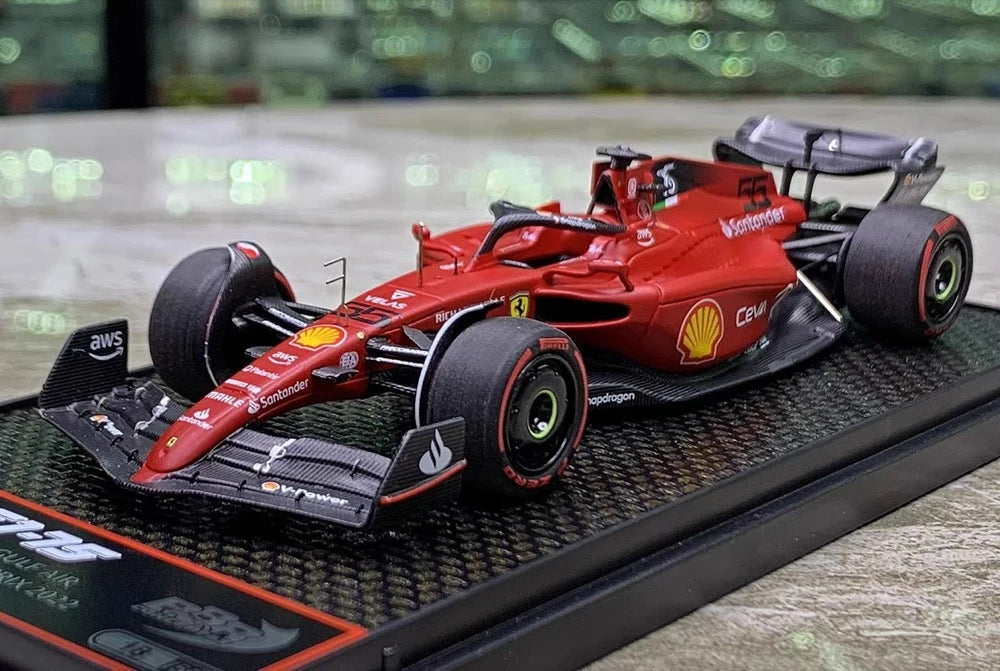 [BBR] 1:43 Ferrari 2022 SF-75 Bahrain GP #55 Model Car Die-Cast