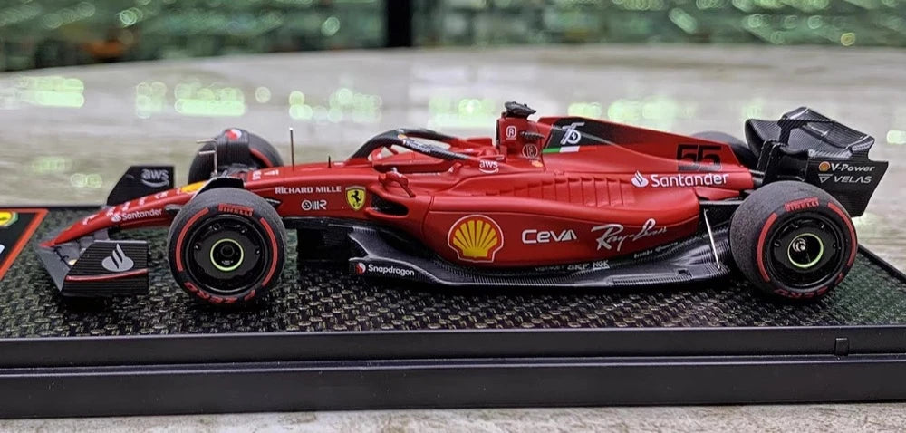 [BBR] 1:43 Ferrari 2022 SF-75 Bahrain GP #55 Model Car Die-Cast