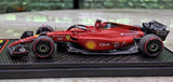 1:43 Ferrari 2022 F1-75 #55 Bahrain GP Carlos Sainz F1 hartsimalliauto BBR - näkymä 3