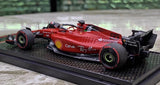 1:43 Ferrari 2022 F1-75 #55 Bahrain GP Carlos Sainz F1 hartsimalliauto BBR - view 4