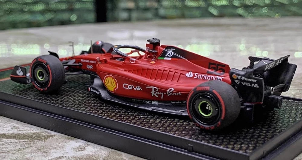 [BBR] 1:43 Ferrari 2022 SF-75 Bahrain GP #55 Model Car Die-Cast
