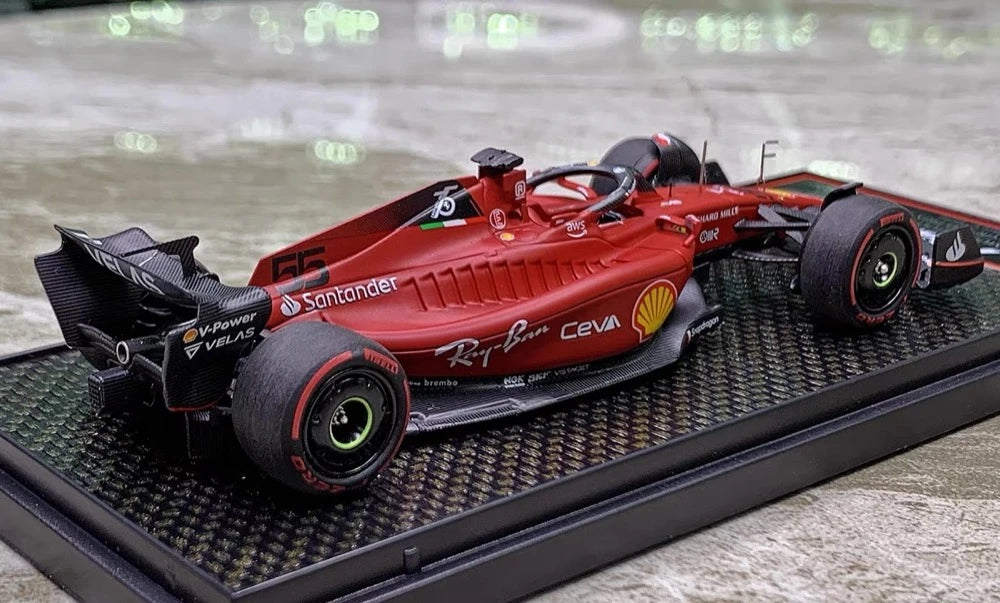 [BBR] 1:43 Ferrari 2022 SF-75 Bahrain GP #55 Model Car Die-Cast