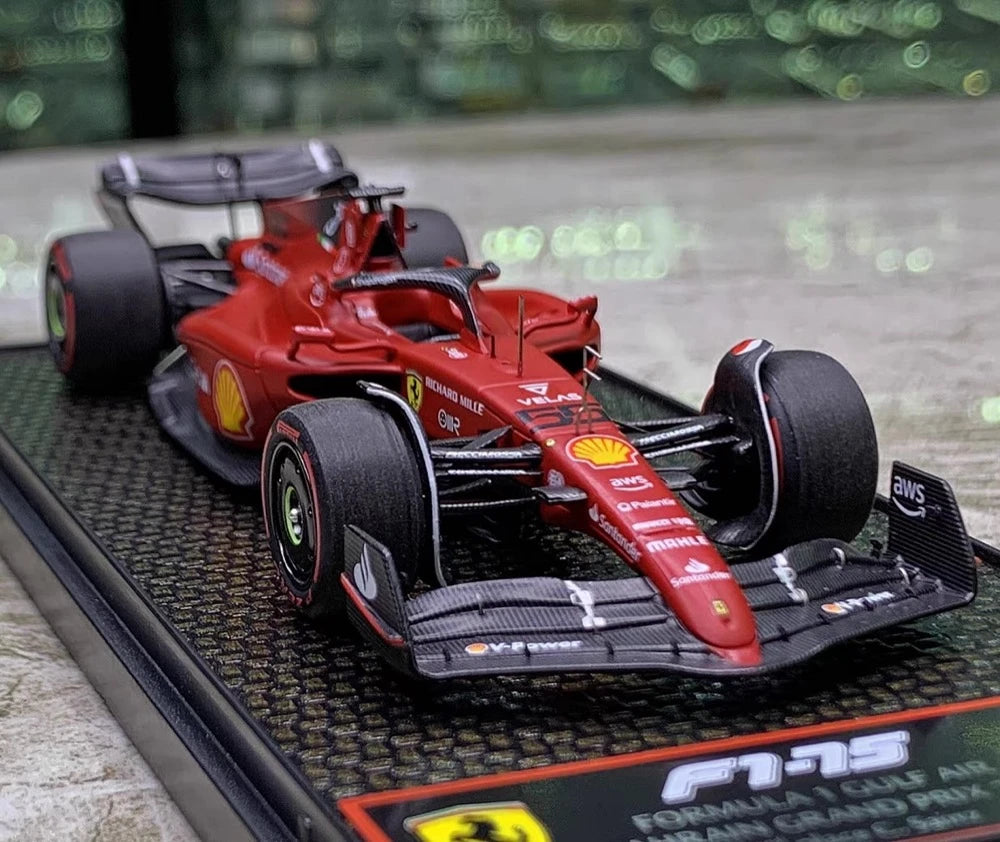[BBR] 1:43 Ferrari 2022 SF-75 Bahrain GP #55 Model Car Die-Cast