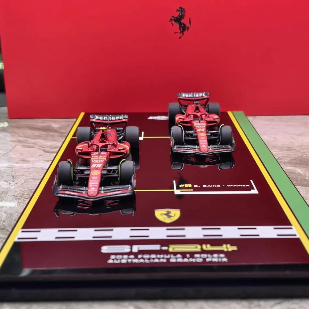[BBR] 1:43 Ferrari 2024 SF-24 Australian GP Set F1 Model Car F1 Model Car
