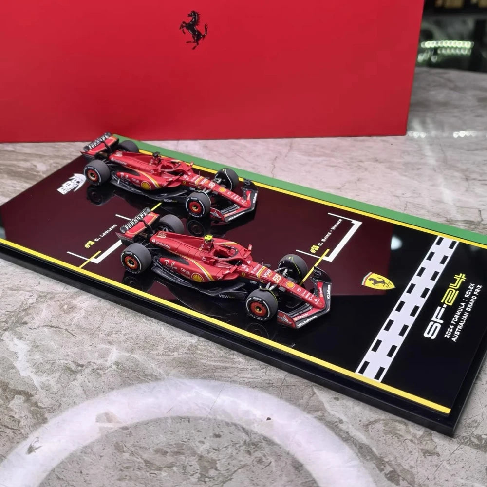 [BBR] 1:43 Ferrari 2024 SF-24 Australian GP Set F1 Model Car F1 Model Car