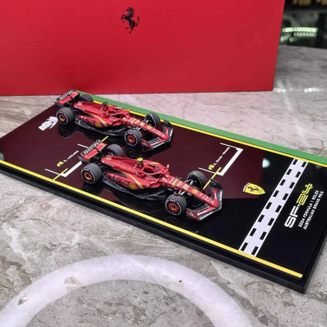 1:43 Ferrari 2024 SF-24 #16 / #55 GP الأسترالي كارلوس ساينز F1 نموذج سيارة من الراتنج من BBR - عرض 7