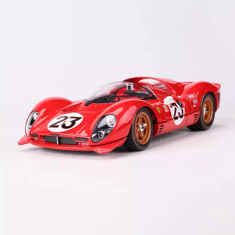[Bburago] 1:24 Ferrari 1967 330 P4 #23 Daytona modellino di auto Die-Cast