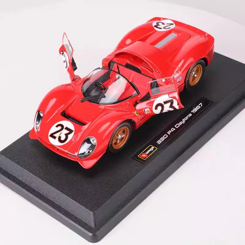 [Bburago] 1:24 Ferrari 1967 330 P4 #23 Daytona modellino di auto Die-Cast