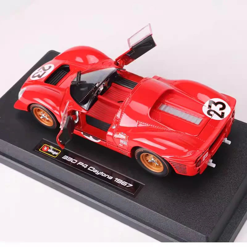 [Bburago] 1:24 Ferrari 1967 330 P4 #23 Daytona Model Car Die-Cast