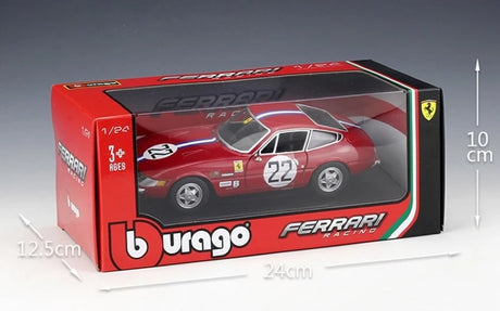 [Bburago] 1:24 Ferrari 1971 365 GTB/4 Competizione Series I Model Car Die-Cast