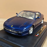 [Bburago] 1:24 Ferrari 1992 456 GT blu modellino di auto Die-Cast