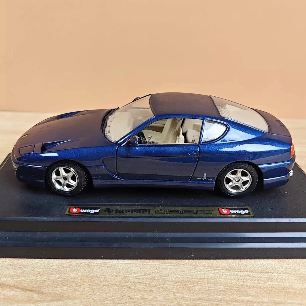[Bburago] 1:24 Ferrari 1992 456 GT blu modellino di auto Die-Cast