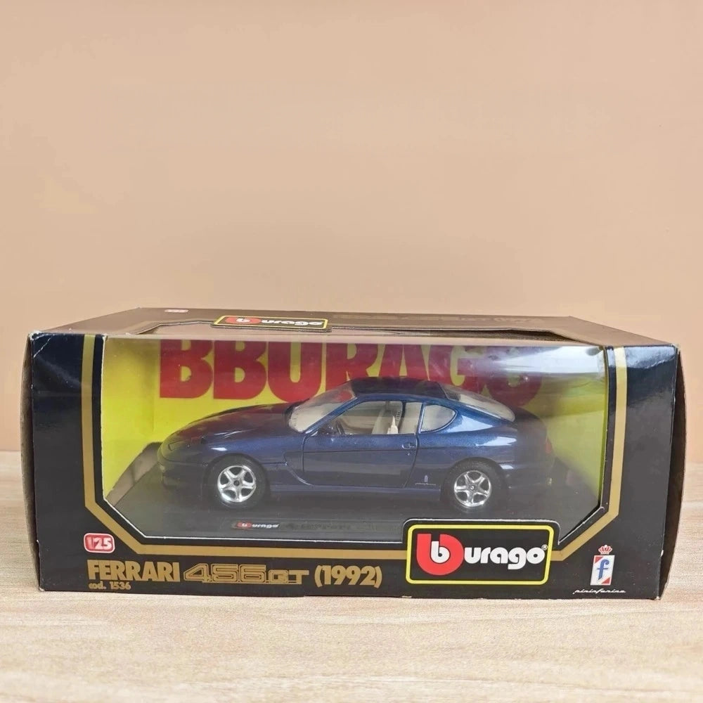 [Bburago] 1:24 Ferrari 1992 456 GT blu modellino di auto Die-Cast
