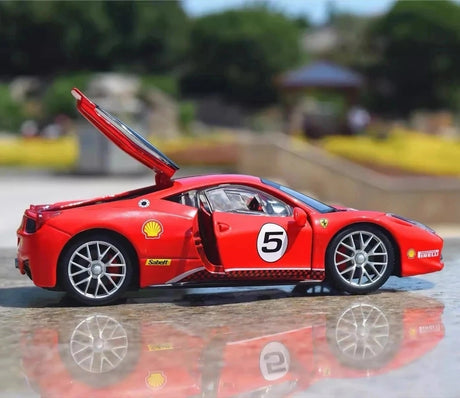 [Bburago] 1:24 Ferrari 2010 458 Challenge rood modelauto Die-Cast