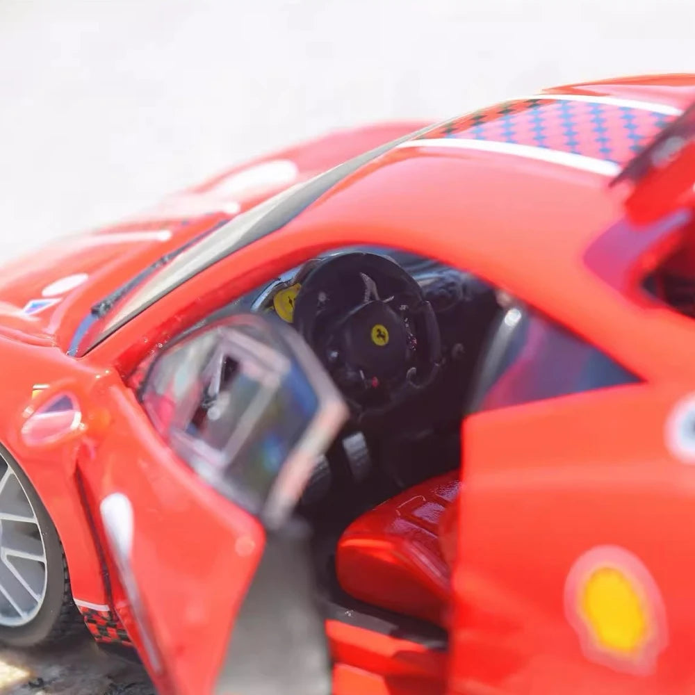 [Bburago] 1:24 Ferrari 2010 458 Challenge rouge voiture miniature Die-Cast