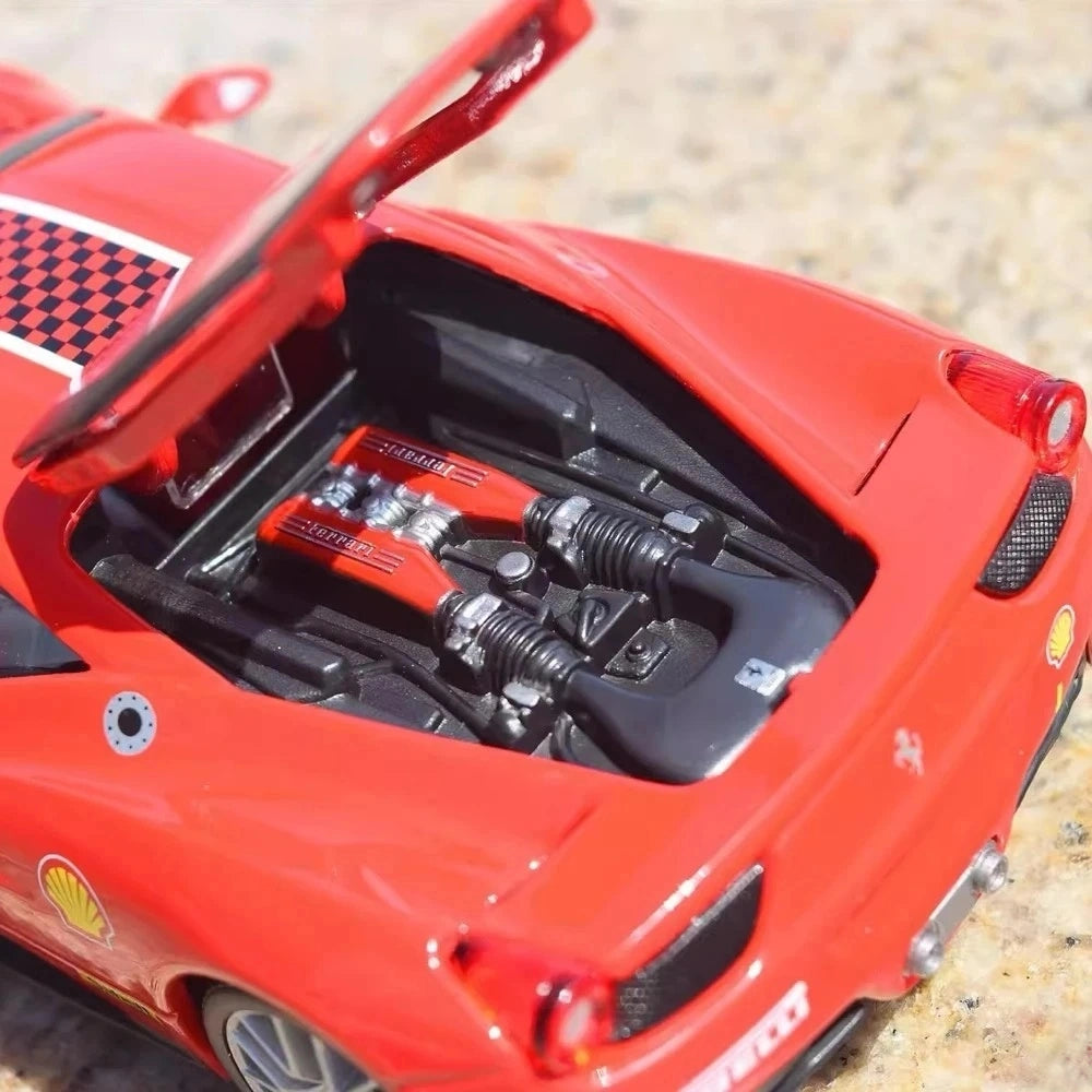 [Bburago] 1:24 Ferrari 2010 458 Challenge Red Model Car Die-Cast