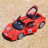 [Bburago] 1:24 Ferrari 2010 458 Challenge Red Model Car Die-Cast