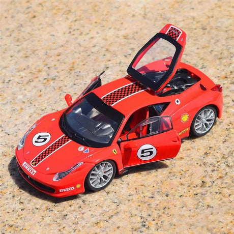 [Bburago] 1:24 Ferrari 2010 458 Challenge rood modelauto Die-Cast