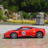 [Bburago] 1:24 Ferrari 2010 458 Challenge Red Model Car Die-Cast