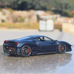 [Bburago] 1:24 Ferrari 2015 488 Pista Black Model Car Die-Cast