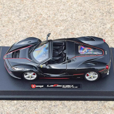 [Bburago] 1:24 Ferrari 2016 LaFerrari Aperta Black Model Car Die-Cast