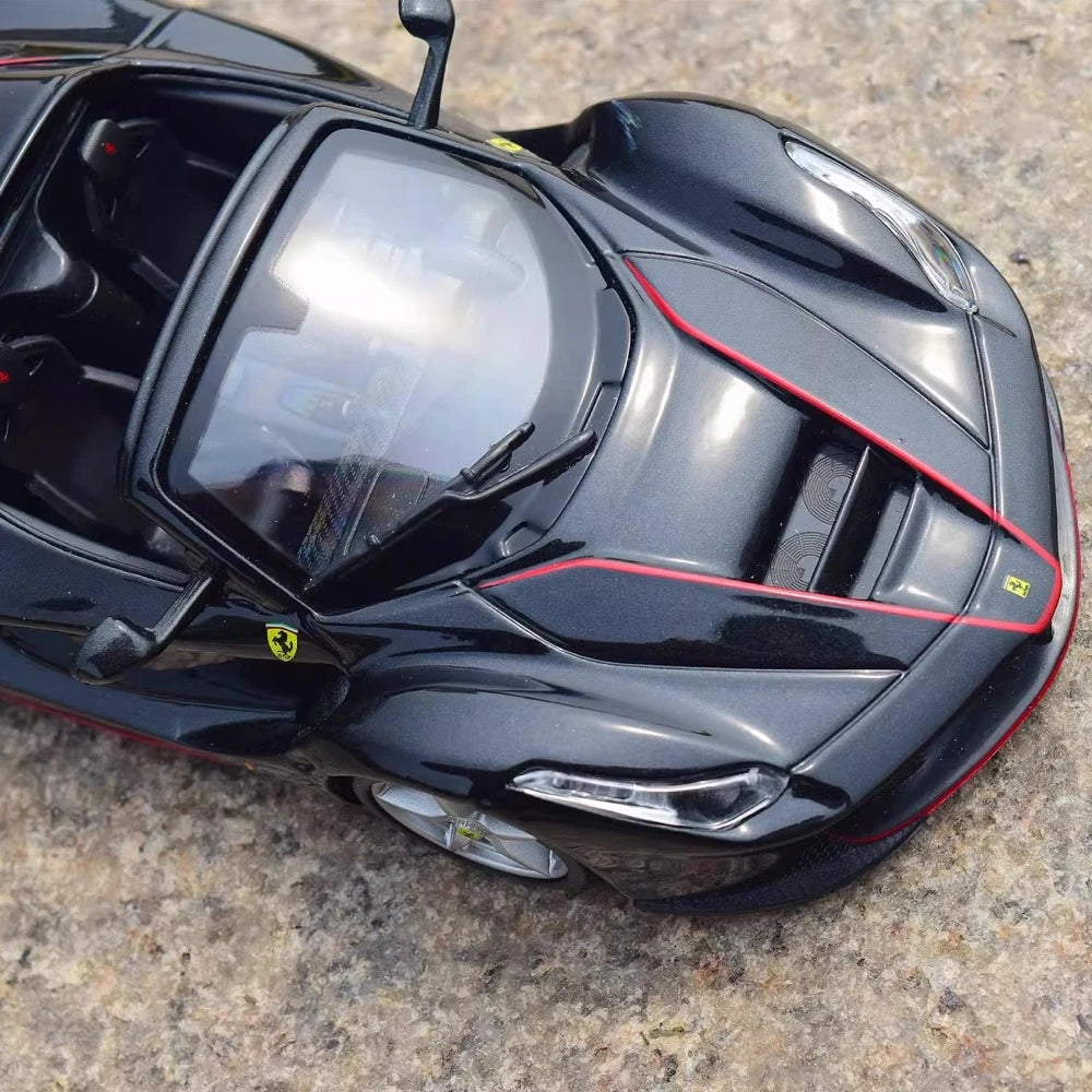 [Bburago] 1:24 Ferrari 2016 LaFerrari Aperta Black Model Car Die-Cast