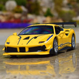 [Bburago] 1:24 Ferrari 2018 488 Challenge Yellow Model Car Die-Cast