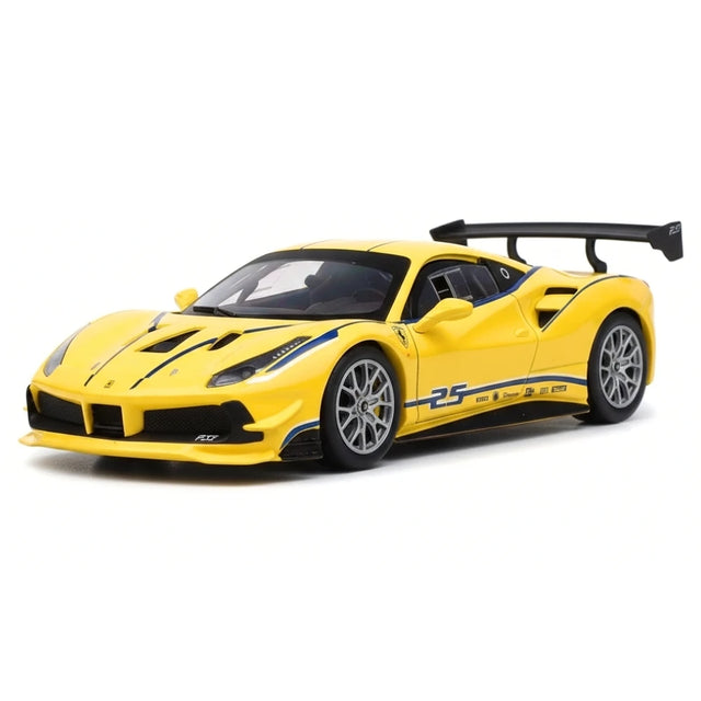 [Bburago] 1:24 Ferrari 2018 488 Challenge Yellow Model Car Die-Cast