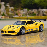 [Bburago] 1:24 Ferrari 2018 488 Challenge Yellow Model Car Die-Cast