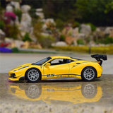 [Bburago] 1:24 Ferrari 2018 488 Challenge Yellow Model Car Die-Cast