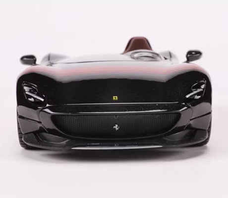 [Bburago] 1:24 Ferrari 2018 Monza SP1 Black Model Car Die-Cast