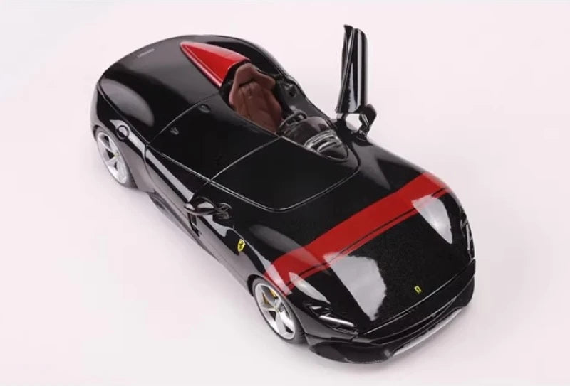 [Bburago] 1:24 Ferrari 2018 Monza SP1 Black Model Car Die-Cast