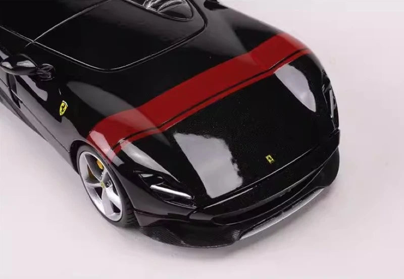 [Bburago] 1:24 Ferrari 2018 Monza SP1 Black Model Car Die-Cast