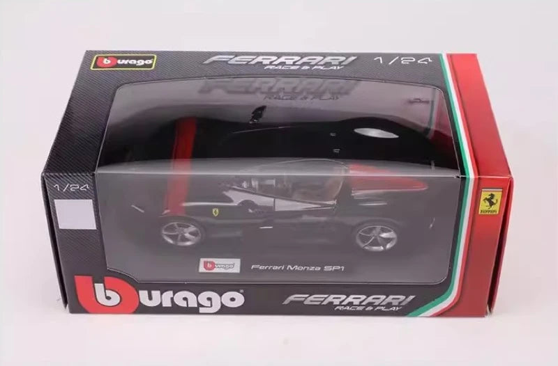 [Bburago] 1:24 Ferrari 2018 Monza SP1 Black Model Car Die-Cast