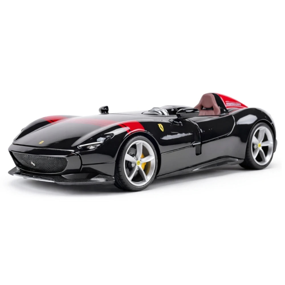 [Bburago] 1:24 Ferrari 2018 Monza SP1 Black Model Car Die-Cast