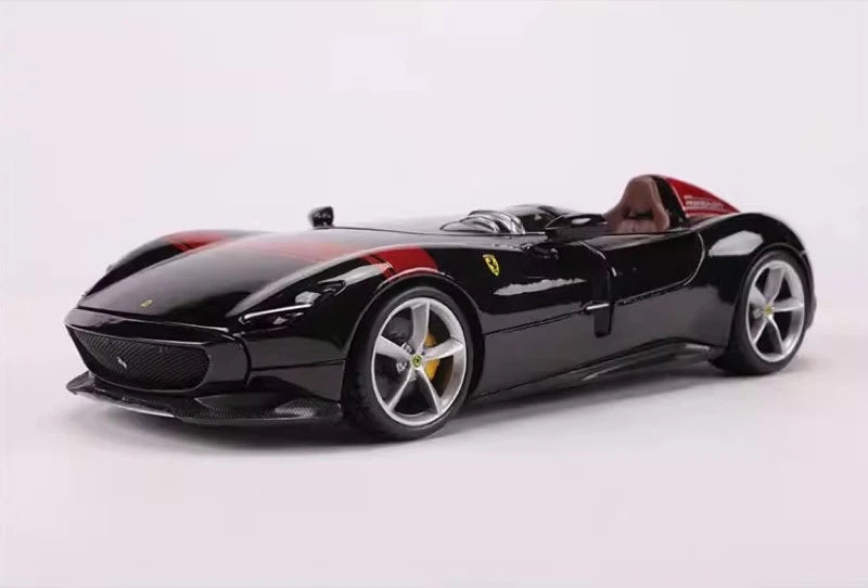 [Bburago] 1:24 Ferrari 2018 Monza SP1 Black Model Car Die-Cast