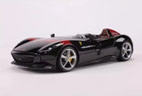 [Bburago] 1:24 Ferrari 2018 Monza SP1 Black Model Car Die-Cast