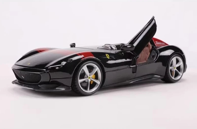 [Bburago] 1:24 Ferrari 2018 Monza SP1 Black Model Car Die-Cast