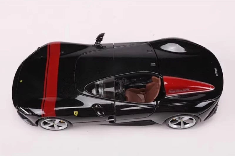 [Bburago] 1:24 Ferrari 2018 Monza SP1 Black Model Car Die-Cast