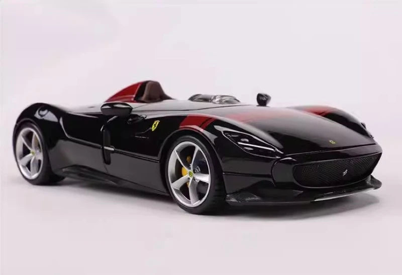 [Bburago] 1:24 Ferrari 2018 Monza SP1 Black Model Car Die-Cast