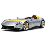 [Bburago] 1:24 Ferrari 2018 Monza SP1 Silver Model Car Die-Cast