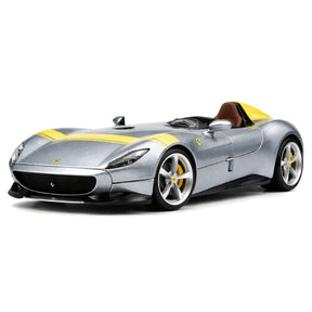 [Bburago] 1:24 Ferrari 2018 Monza SP1 Silver Model Car Die-Cast